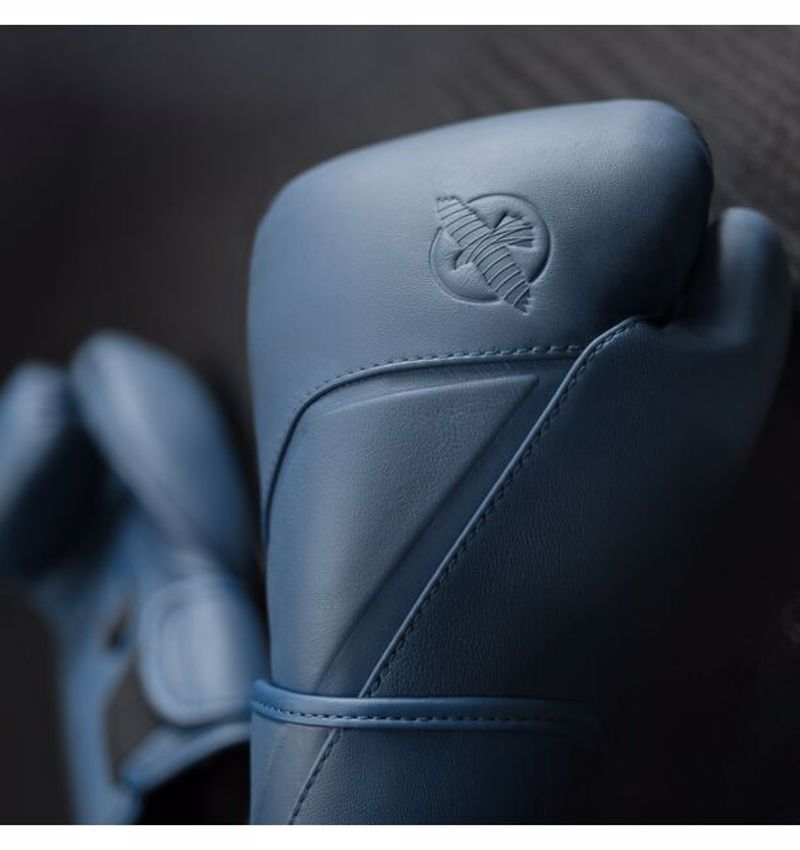 Hayabusa E1 Leather Boxing Gloves-navy